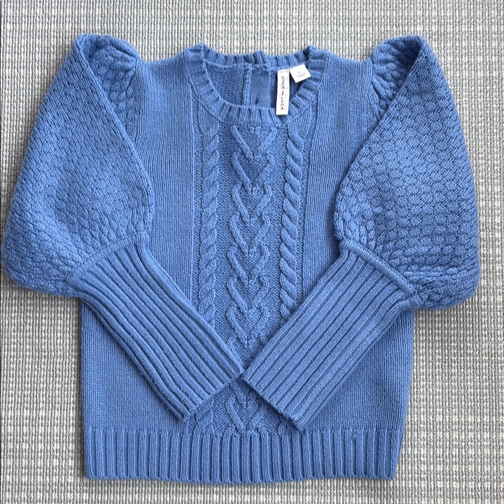 Janie and Jack Blue Cable Knit Sweater